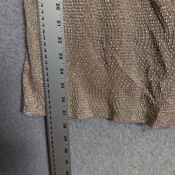 Vintage Jackie Jon Women's 14 Metallic Gold Embellished Evening Wear Mini Dress - Picture 5 of 9